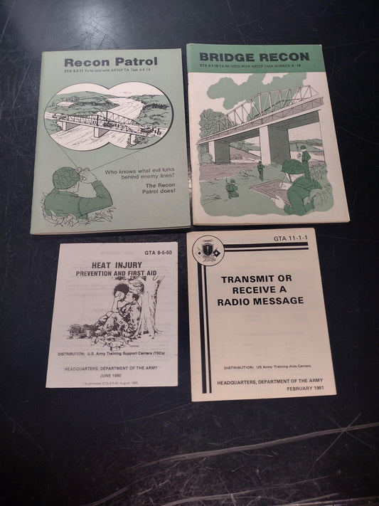 Bundle of US Army Recon Special Forces Ephemera Pamphlet Booklets | FREE US Shipping!