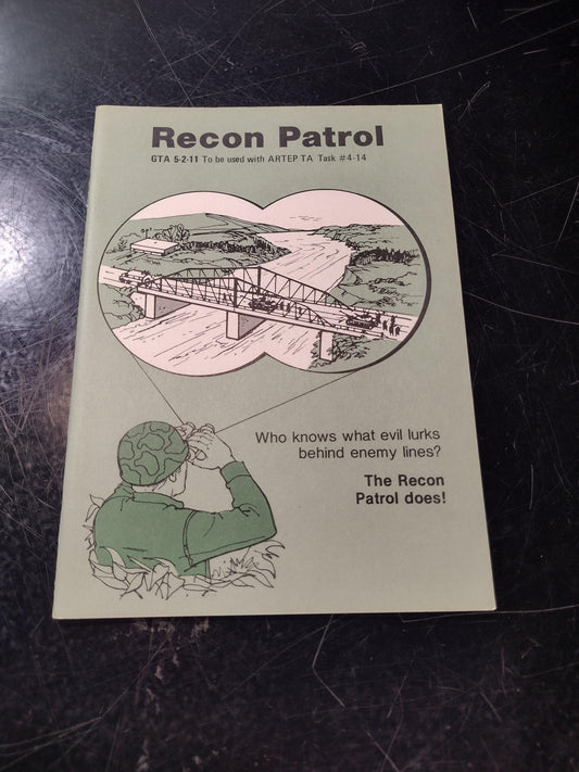 US Army Recon Patrol Ephemera Pamphlet Booklet From 1981 (GTA 5-2-11) | FREE Us Shipping!