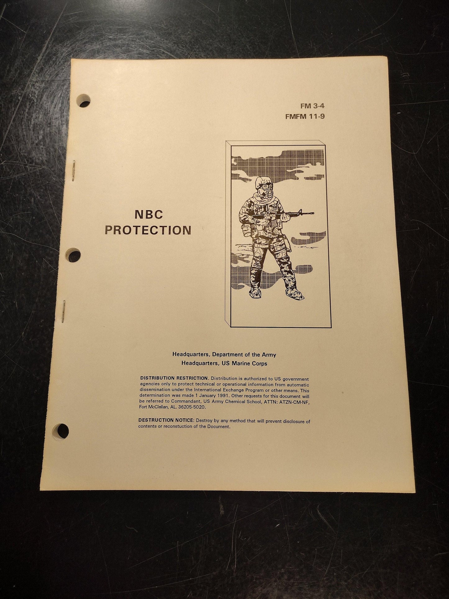 US Army & Marines NBC Protection - Ephemera Pamphlet Booklet | Free US Shipping!