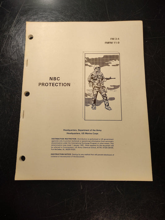 US Army & Marines NBC Protection - Ephemera Pamphlet Booklet | Free US Shipping!