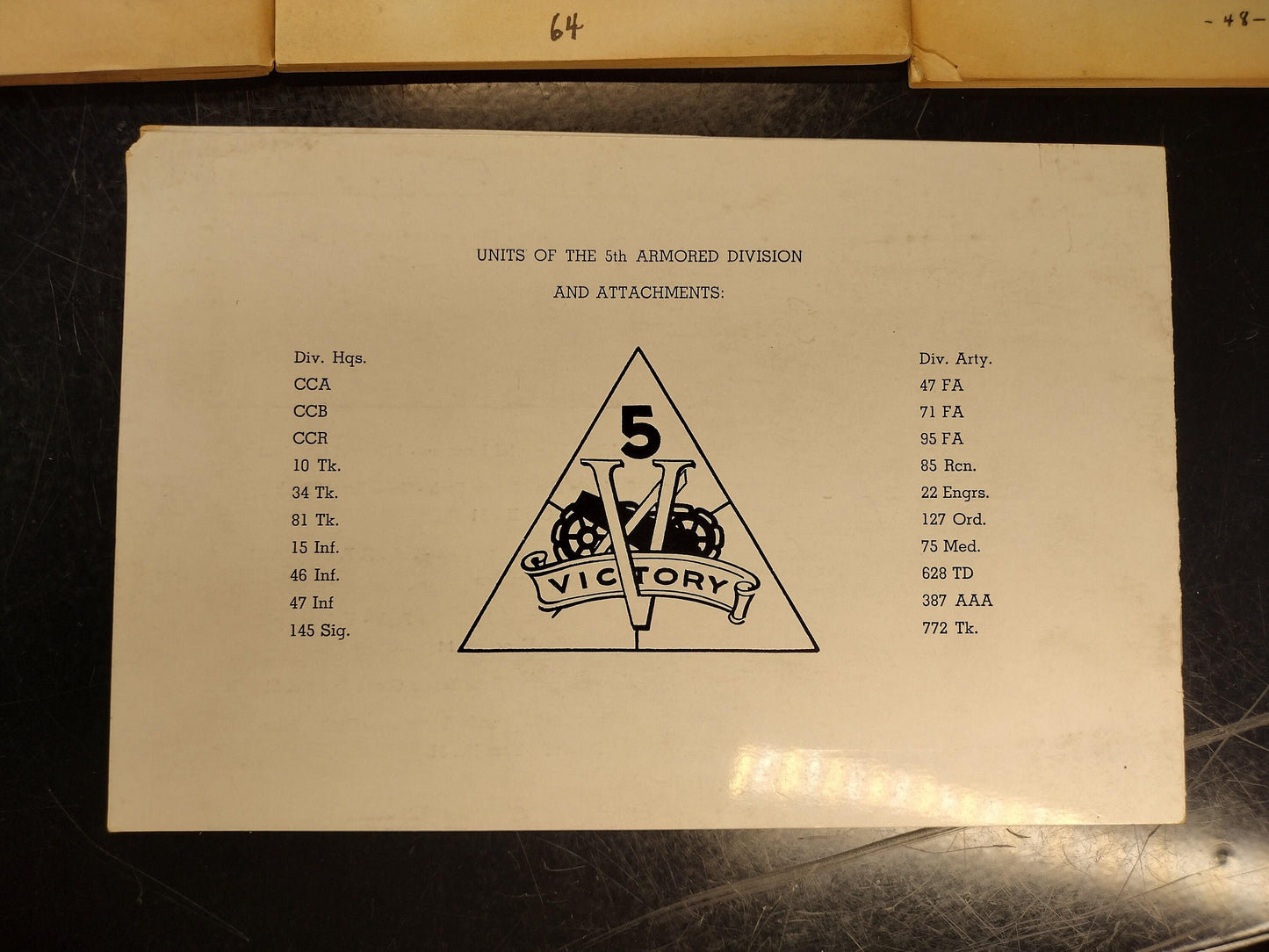 5th Armored Division News From 1950's | FREE US Shipping!