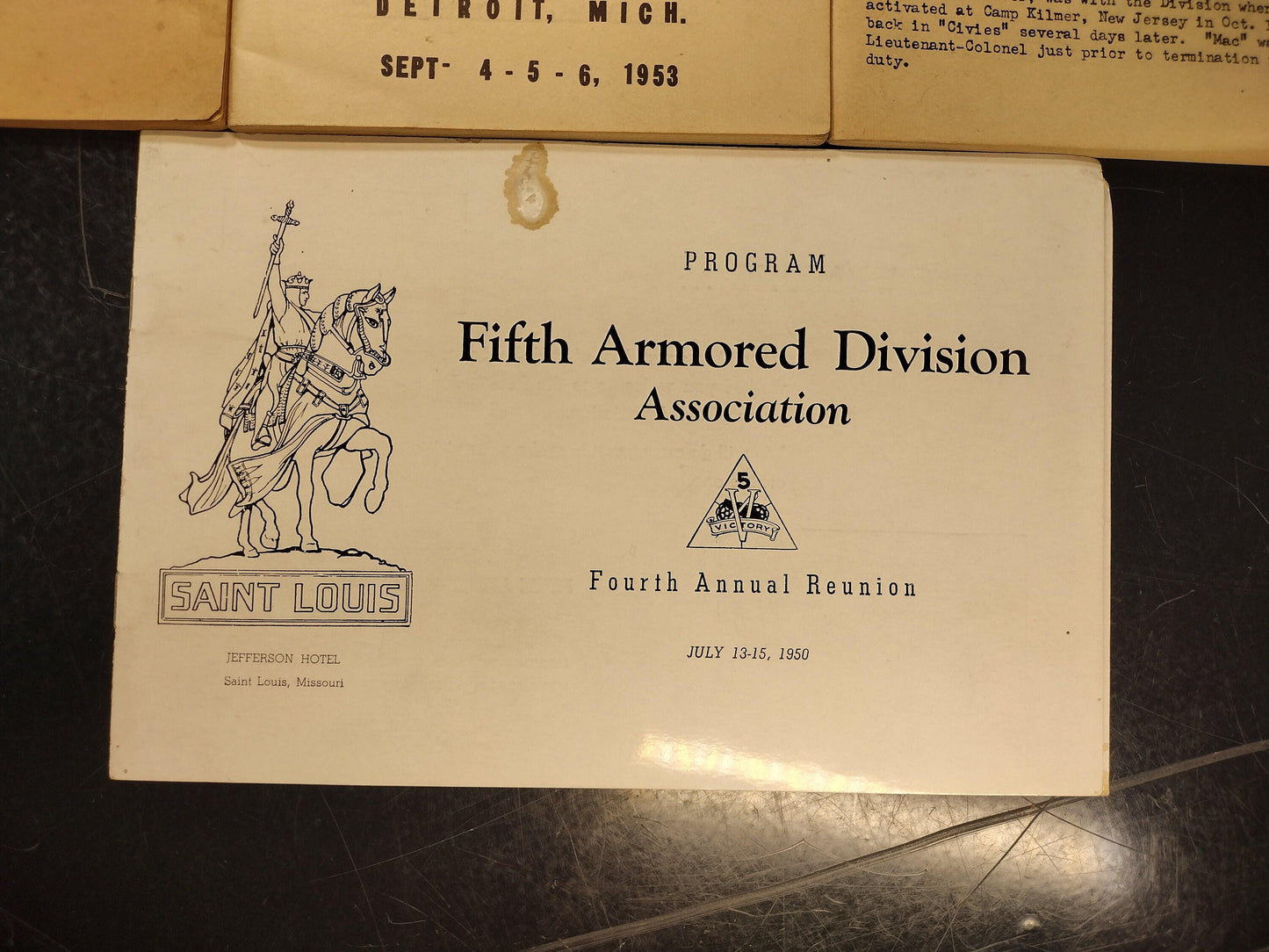 5th Armored Division News From 1950's | FREE US Shipping!