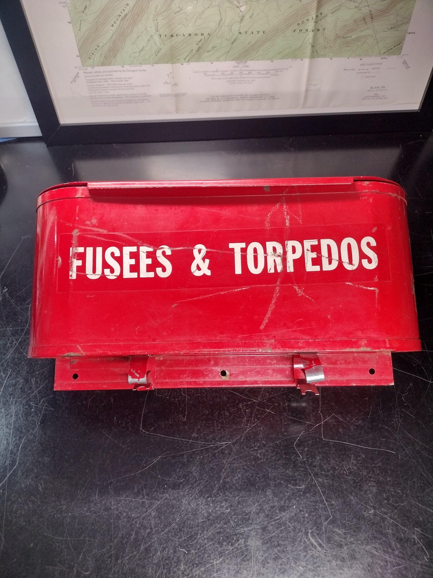 Train Caboose Fusees and Torpedoes Wall Mount Case | FREE US Shipping!