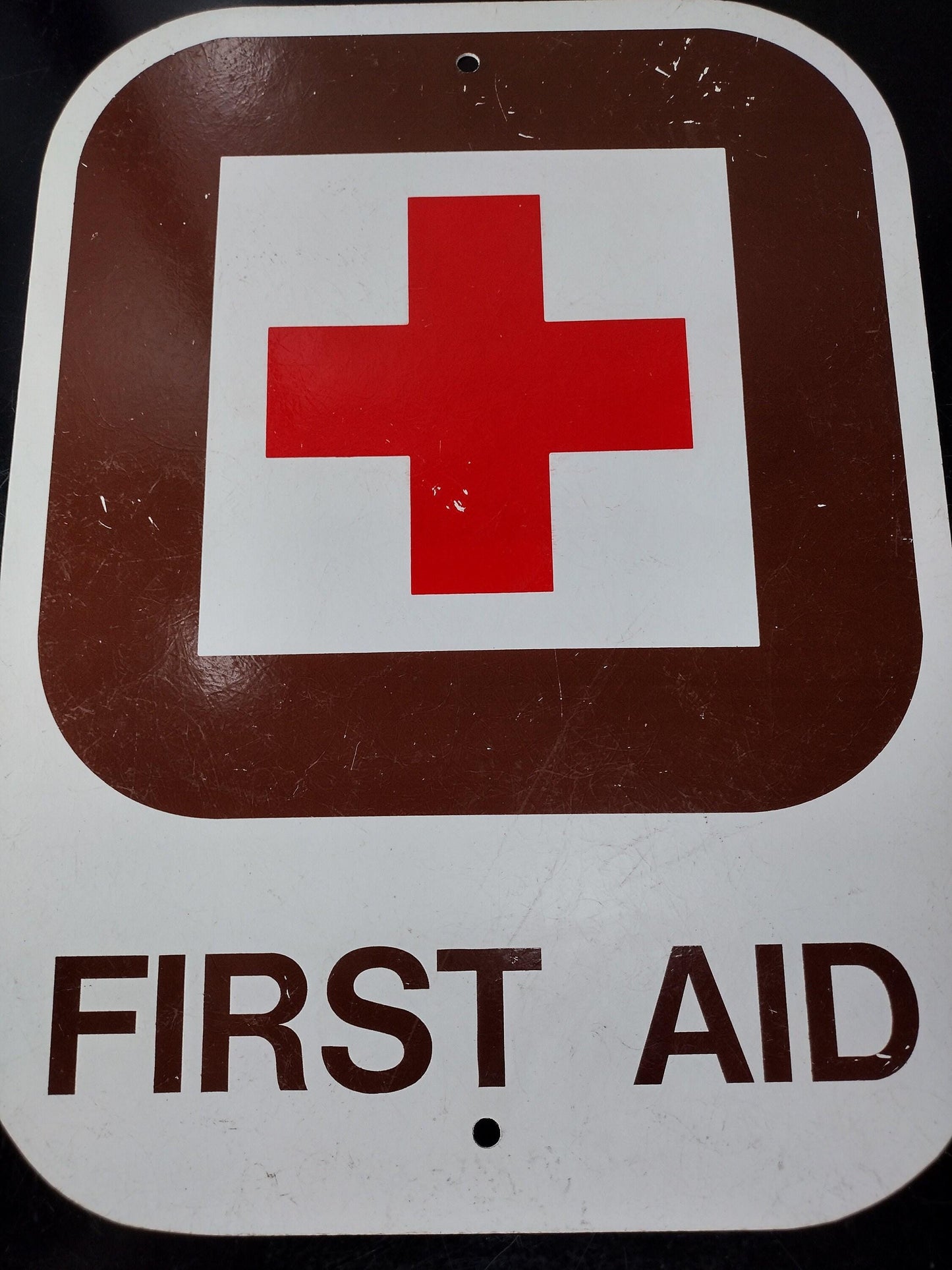 First Aid Heavy Duty Plastic Sign From Military Base | FREE US Shipping!