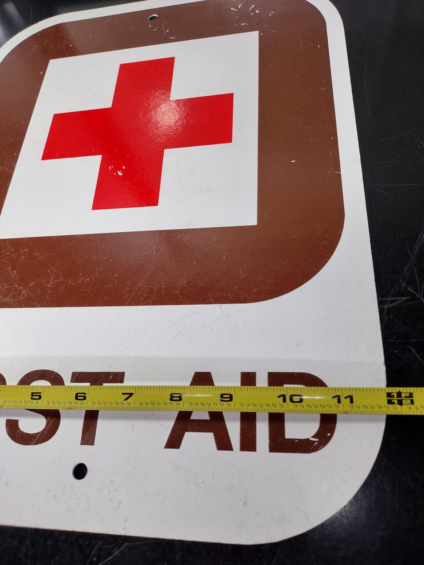 First Aid Heavy Duty Plastic Sign From Military Base | FREE US Shipping!