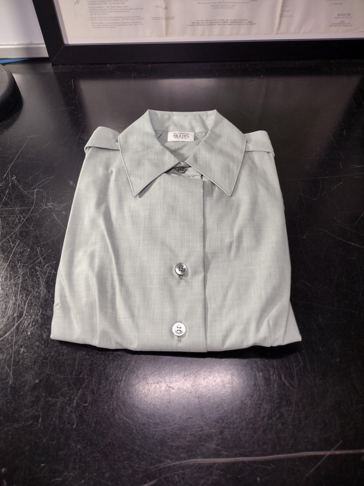 New Womens US Army Dress Shirt Long Sleeve (Size: 14Lx24 3/4) | FREE US Shipping!