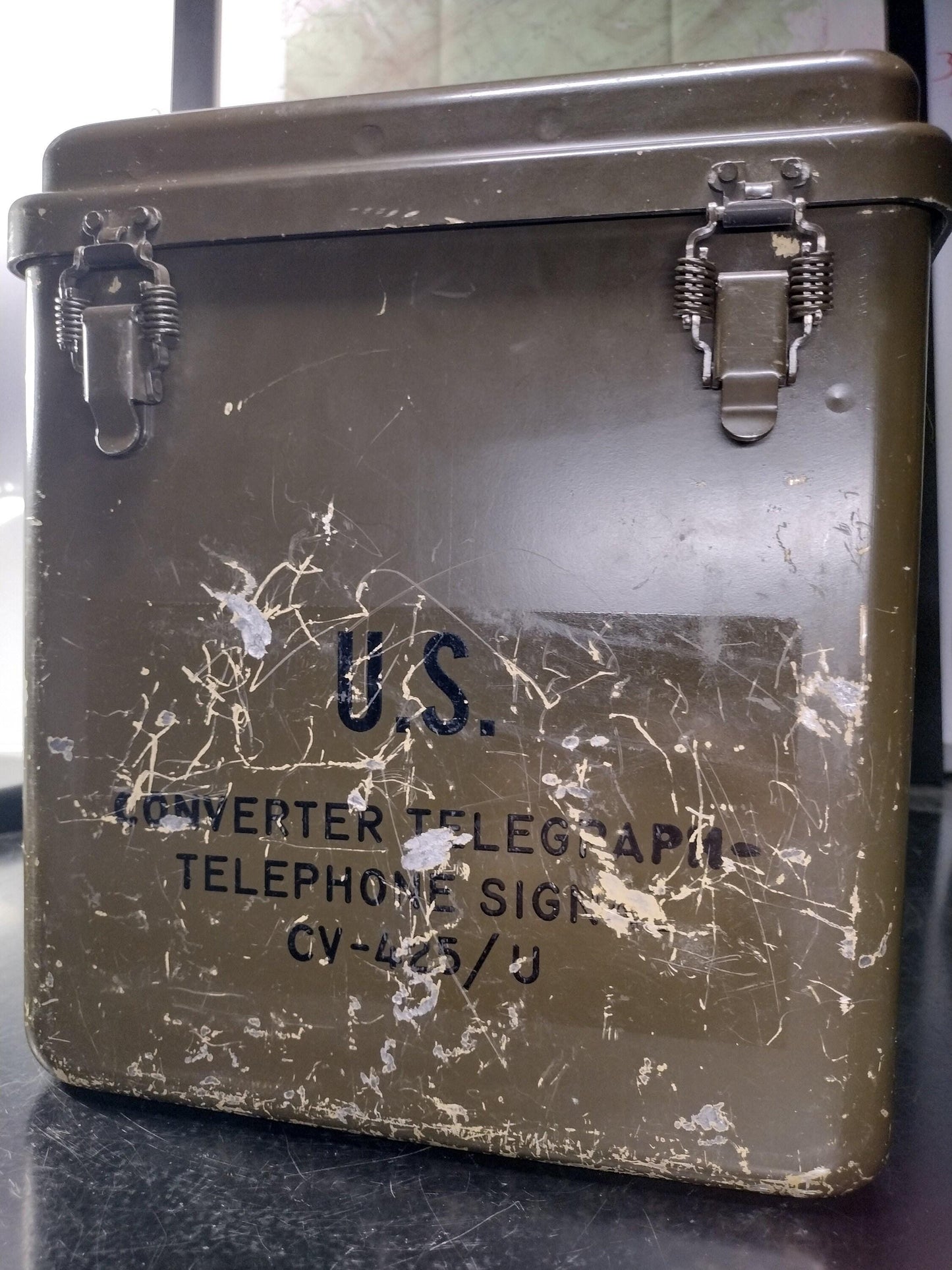 US Army Telegraph Converter Metal Case (CV-425/U)