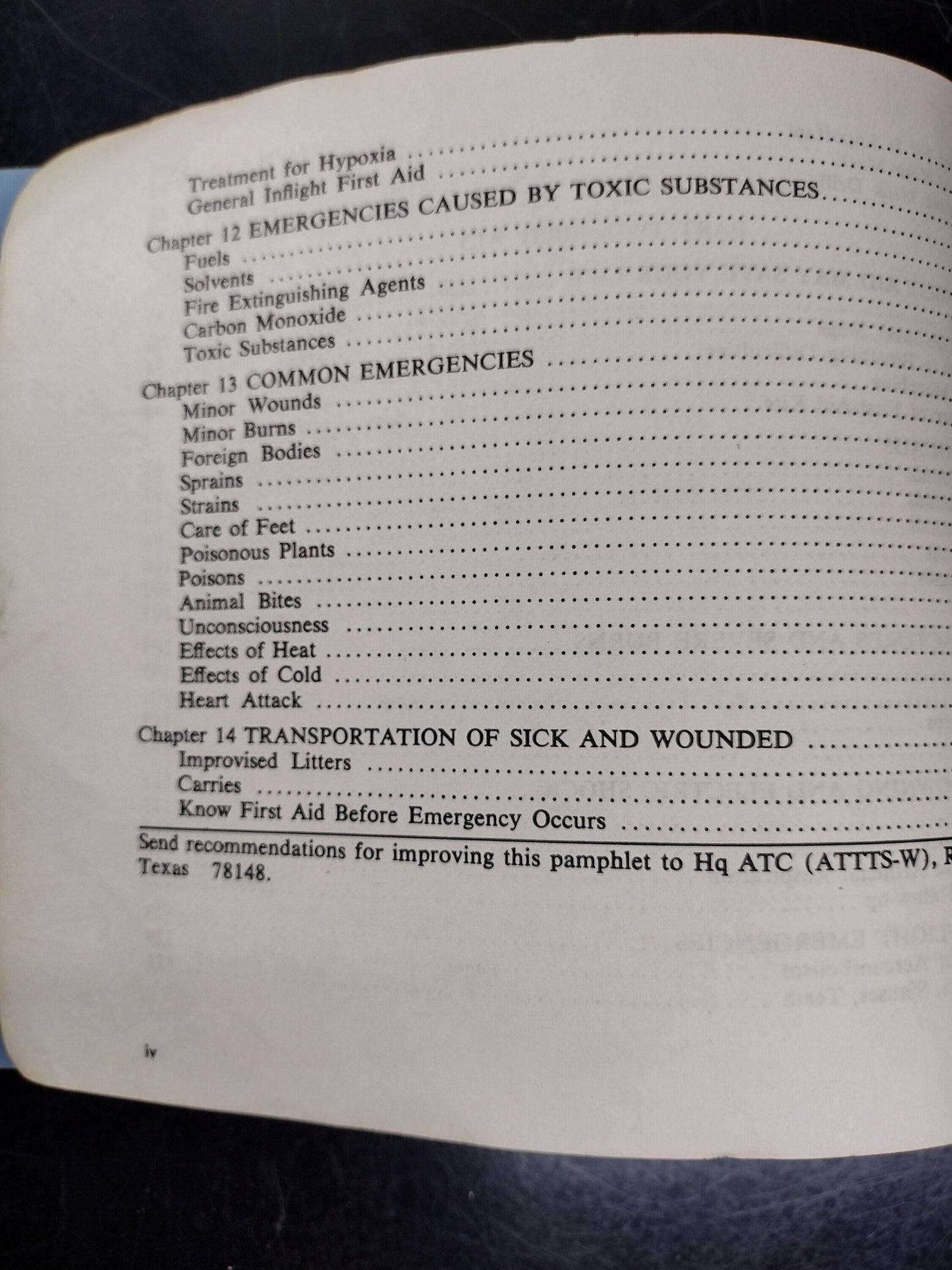 Air Force Disaster Actions And First Aid Manual (June 1966 AFP 50-15-2)