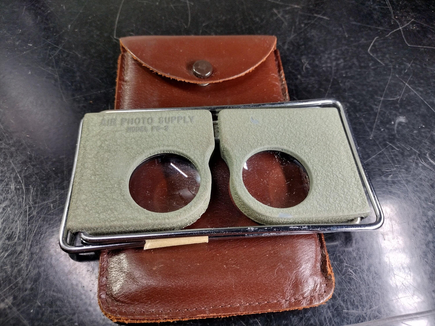 Military Issue Map Reading Glasses With Leather Case | FREE US Shipping!