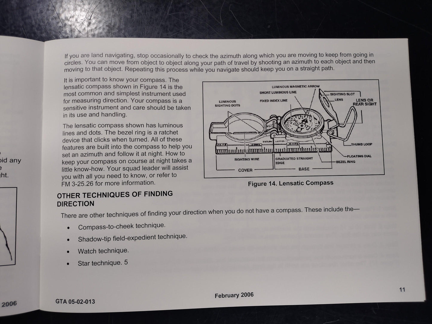 US Army How To Find Your Way Ephemera Pamphlet Booklet - Brand New (GTA 05-02-013 October 2001 ) | Free US Shipping!