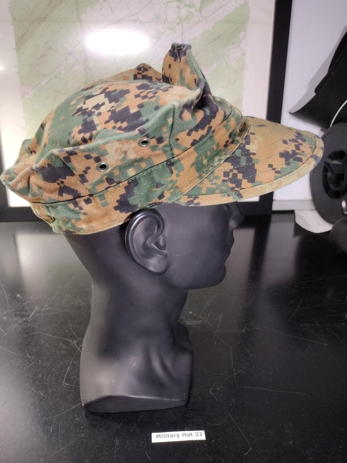 US Marine Corps Hat Woodland Digital Camo Garrison Hat (Size: Small or X-Small) | FREE US Shipping!