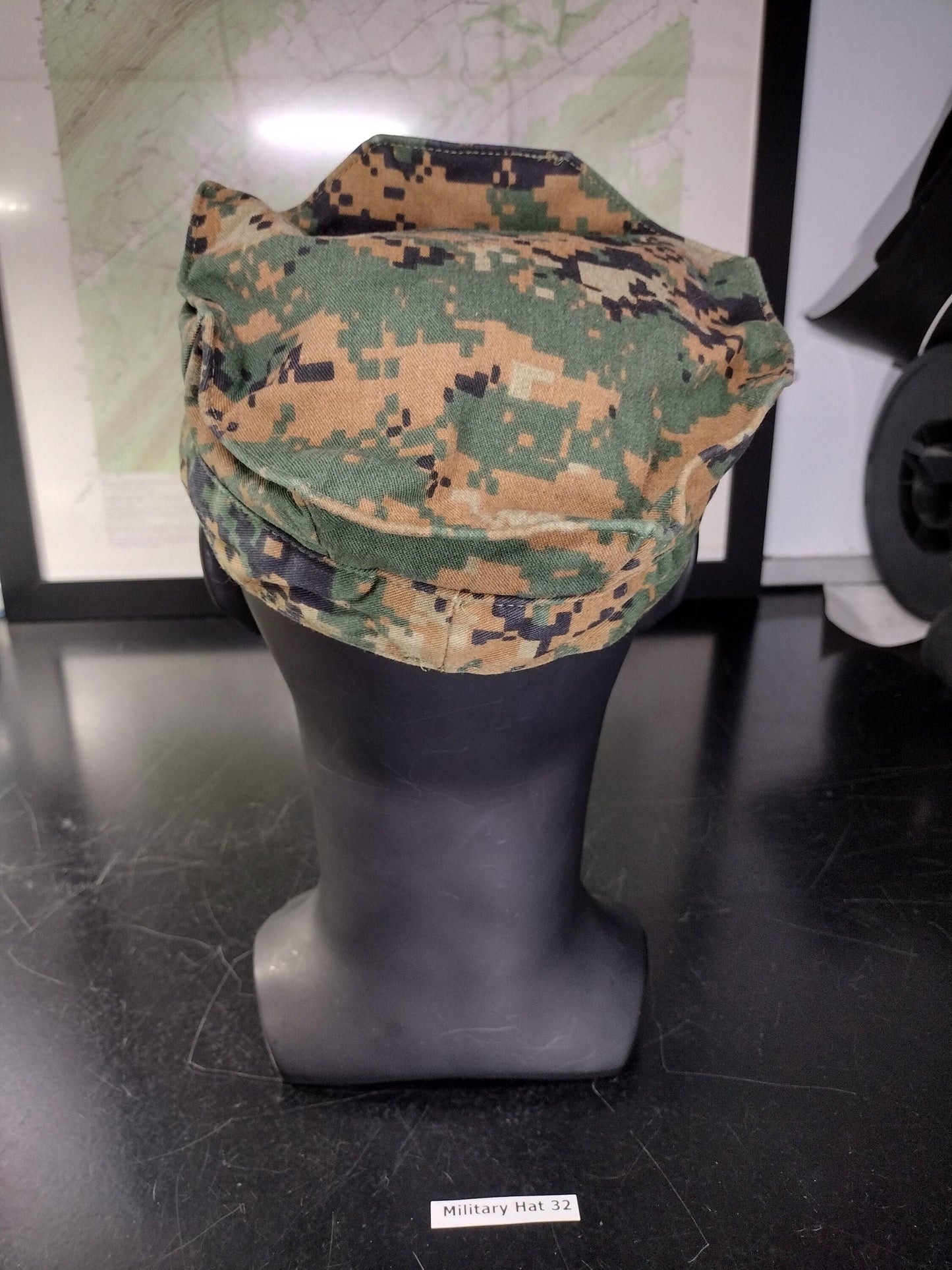 US Marine Corps Hat Woodland Digital Camo Garrison Hat (Size: Small or X-Small) | FREE US Shipping!