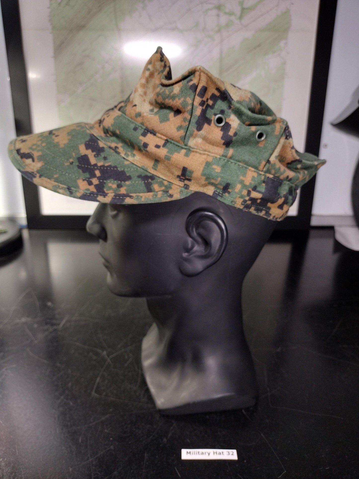 US Marine Corps Hat Woodland Digital Camo Garrison Hat (Size: Small or X-Small) | FREE US Shipping!