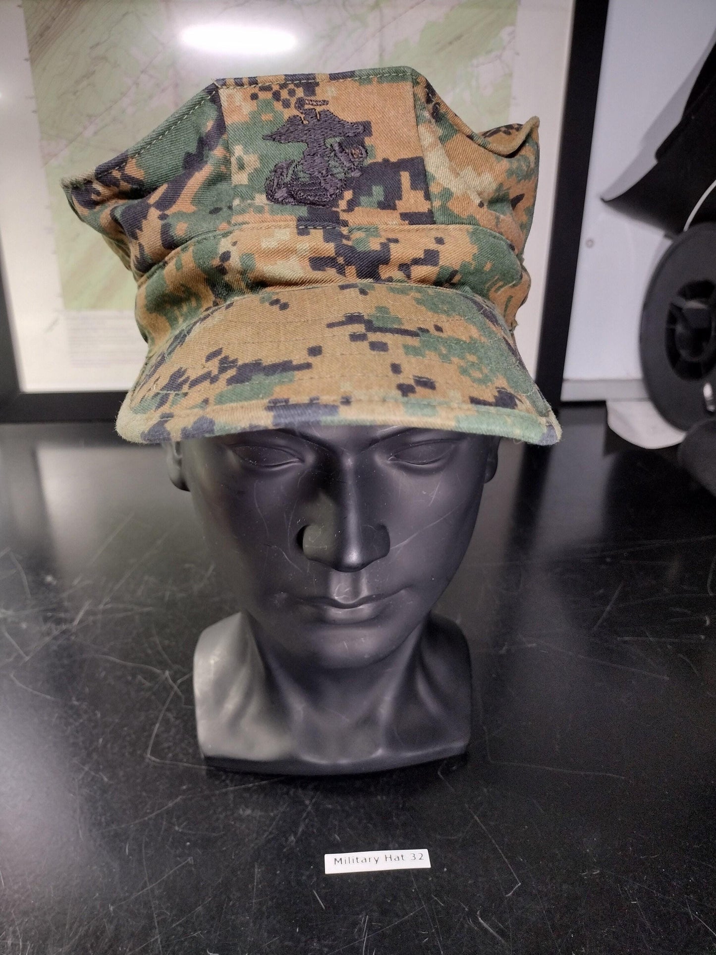 US Marine Corps Hat Woodland Digital Camo Garrison Hat (Size: Small or X-Small) | FREE US Shipping!