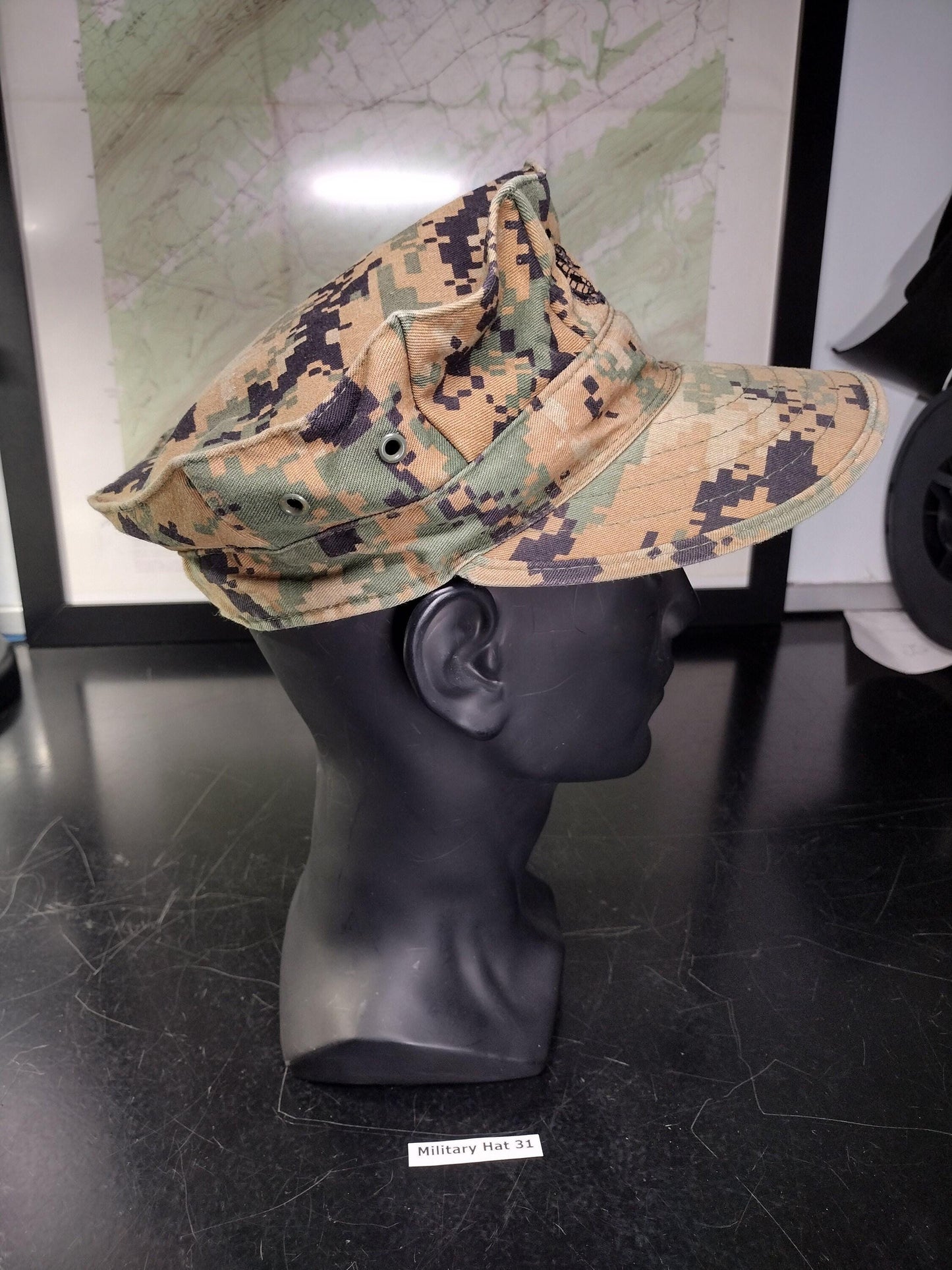 US Marine Corps Hat Digital Marpat Camo Garrison Hat (Size: X-Small) | FREE US Shipping!