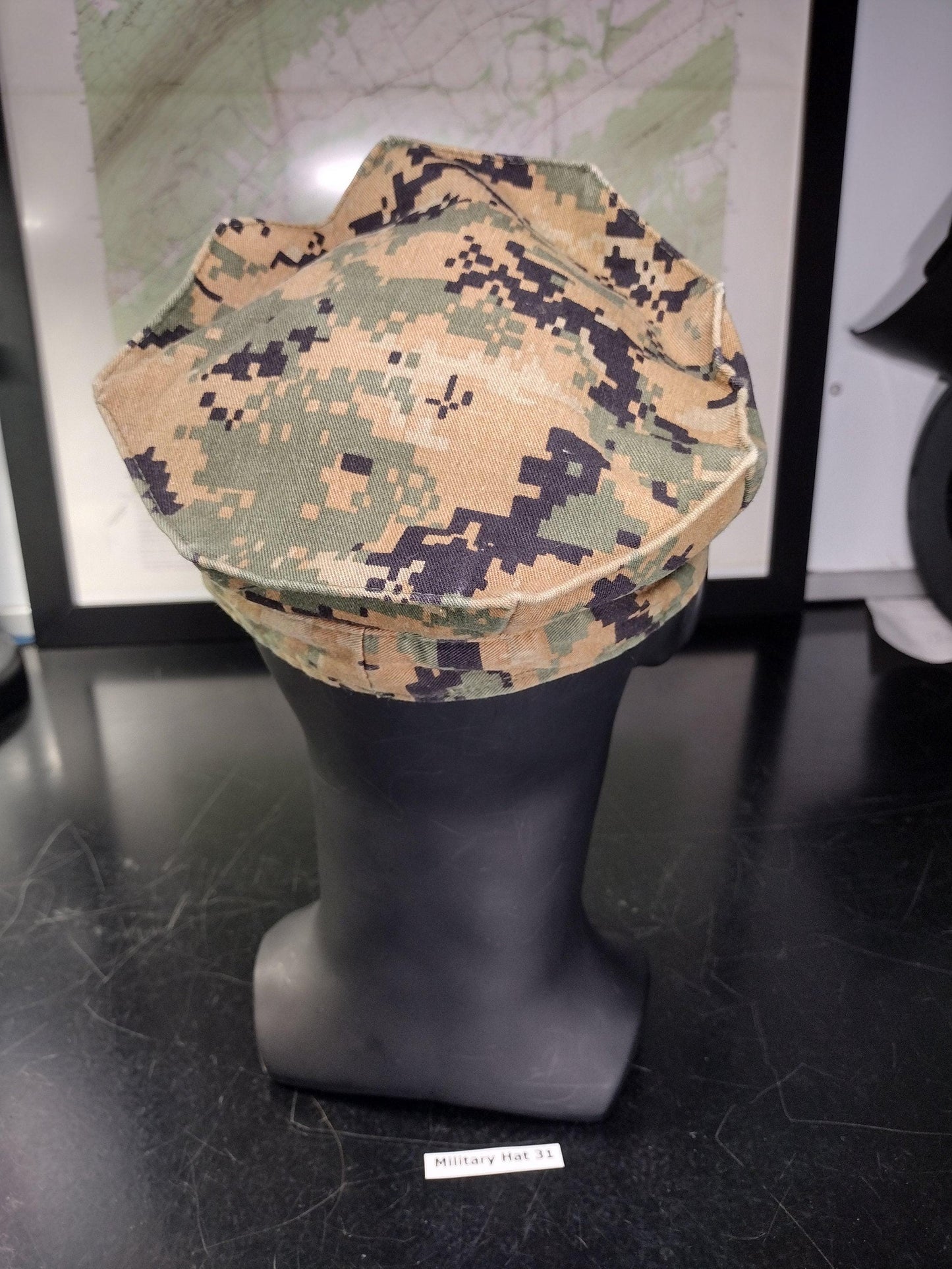 US Marine Corps Hat Digital Marpat Camo Garrison Hat (Size: X-Small) | FREE US Shipping!