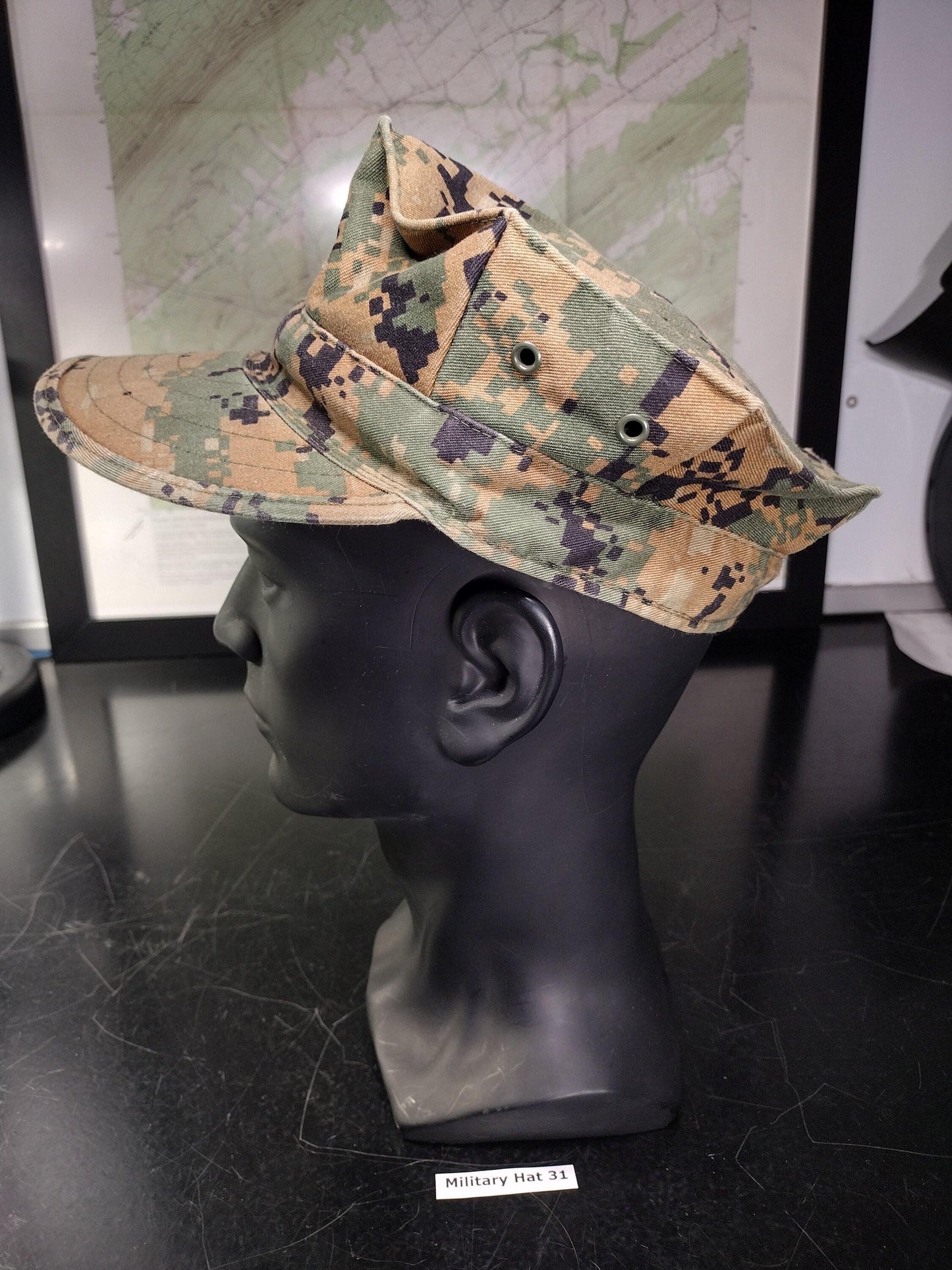 US Marine Corps Hat Digital Marpat Camo Garrison Hat (Size: X-Small) | FREE US Shipping!