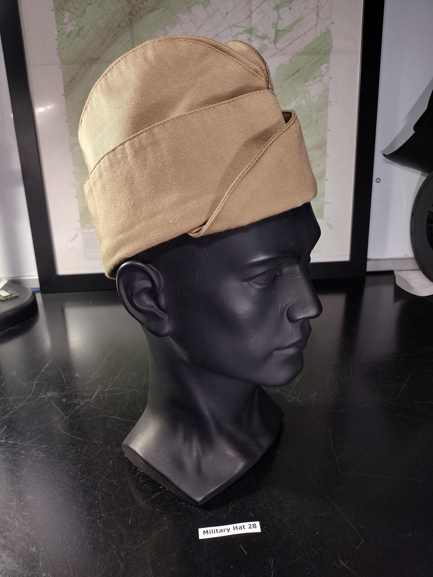 WW2 Era US Military Issue Garrison Cap (Size: Unknown) | FREE Shipping!