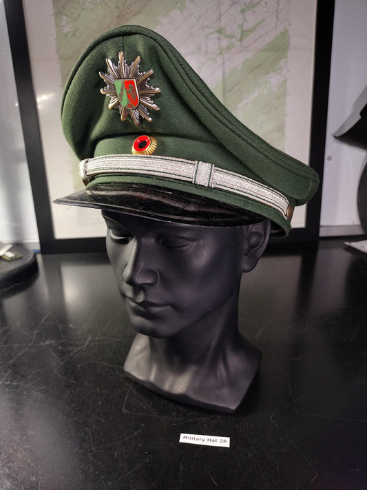 Vintage German Officers Cap With Metal Emblem/Crest (Size: 57 1989) | FREE US Shipping!