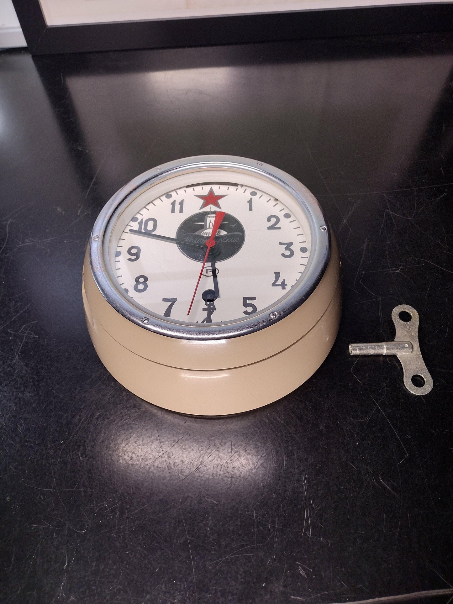 Working Vintage Soviet Russian Submarine Clock | Vostok 5-CHM Clock | FREE US Shipping