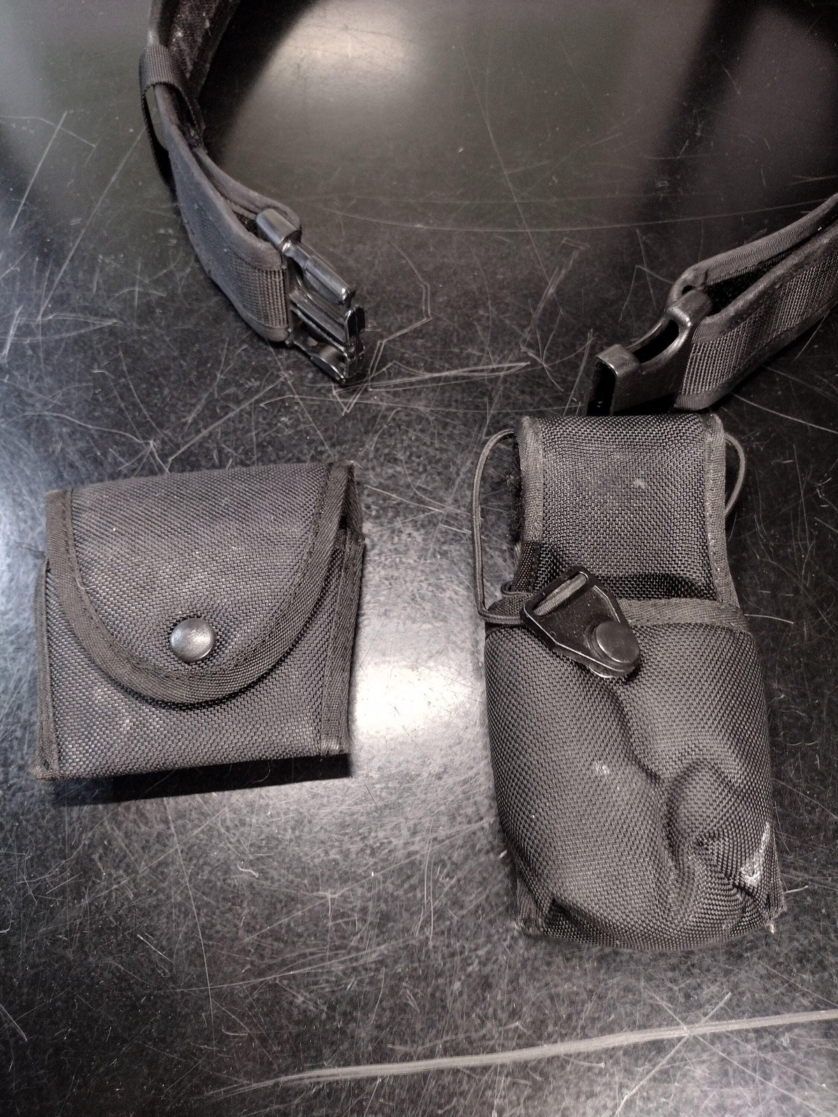 Police Duty Belt With Handcuff & Magazine Pouches (Size: Large) | FREE US Shipping!